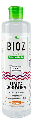 Desengordurante Limpa Gordura Biodegradável Bioz Green 470ml