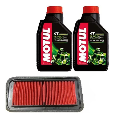 Kit Service Yamaha Fz25 Aceite Motul + Filtros Fas **!