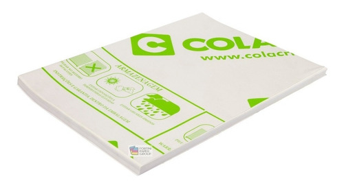 100 Folhas Couche Adesivo A3 Brilho Para Impressão Laser
