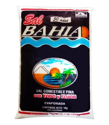 Sal Refinada Bahia 1kg 0325 1.19 Ml.