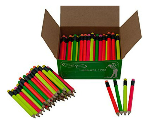 Lápices - Half Pencils Sharpened Hex (golf Pencils, Pew Penc