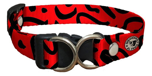Collar Para Mascotas Perro Gato Con Nombre- Todos Los Talles Varios Red Loop L - 45 A 70 Cm