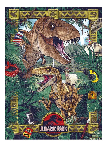 Rompecabezas Jurassic Park 500pz Edición Limitada Dinosaurio