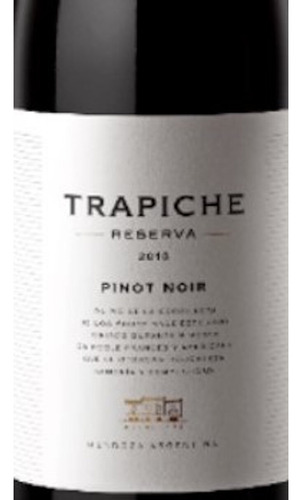 Pack De 2 Vino Tinto Trapiche Reserva Pinot Noir 750 Ml