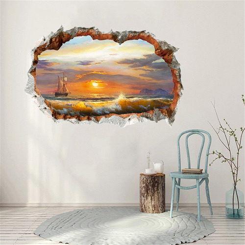 I Adhesivo Mural Desmontable 3d Bricolaje Familiar Hogar