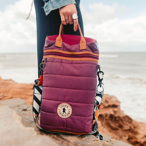 Imagen 2 de 8 de Mochila Matera Diamond Pop Bordo