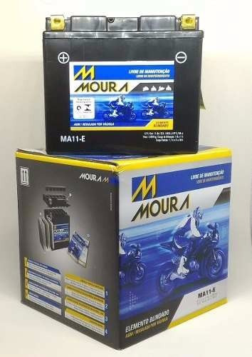 Bateria Moura Para Moto Ma11- E 12v 11ah