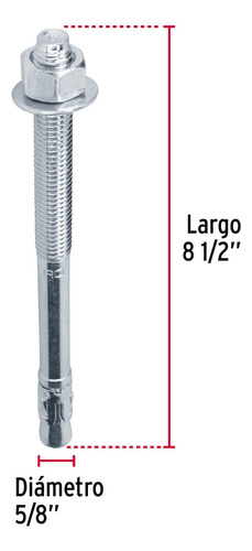 Caja Con 25 Taquetes Arpón De 5/8 X 8-1/2 , Fiero 46656