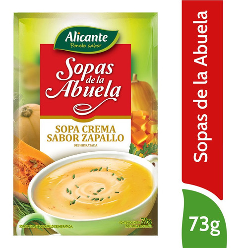 Alicante Sopas De La Abuela Cremosa Zapallo X 73 Gr