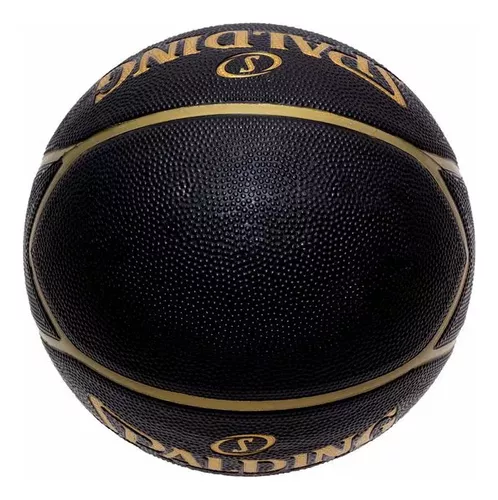 Bola de Basquete Spalding Highlight Tam 7 Preta e Dourada 