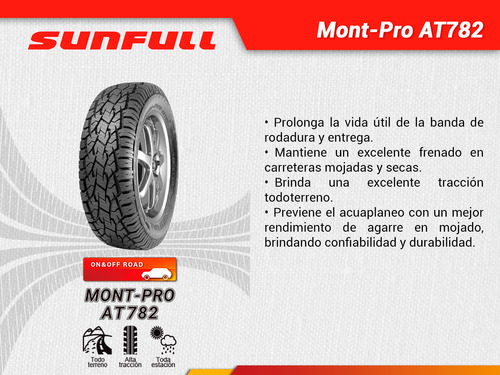 Una Llanta Sunfull 285/75r16 Mont-pro At782 126r