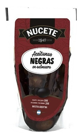 Combo Aceitunas Negras Doypack Nucete 300 Gr X 3