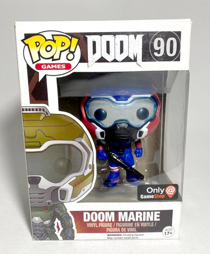 Doom Marine (red,white,blue) Gamestop Exclusive Funko Rct