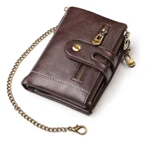 Comprar Carteras Para Hombre Wallet Cuero Genuino Con Bloqueo Rfid