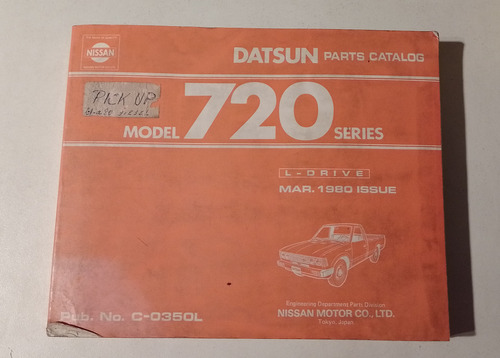 Manual Despiece Datsun 720 Catalogo De Piezas