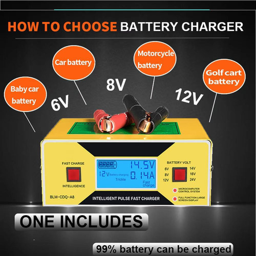 Cargador De Batería Automático Voltaje Ajustable 0-10 A