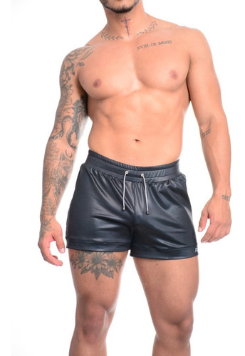 Short Unicolor Con Cordon Boxer Hombre Sexy Ropa Interior