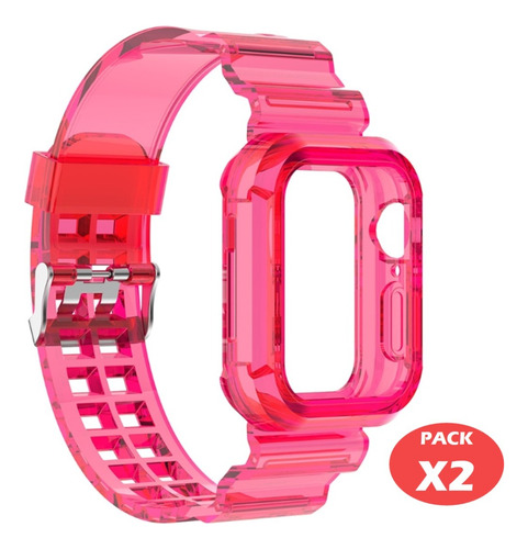Protector Correas Completo Reloj Smartwatch 44/45mm Pack X2