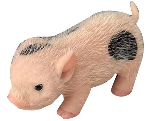 Muñeco Piggy De Silicona De Simulación Decorativa - Cerdo