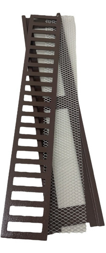 Kit 2 Ralo Linear 10x100 Cm Grelha Aluminio (modular 50cm)