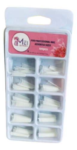 Tips Coffin X 100 Pcs Para Uñas Acrilicas (mei De Moda )