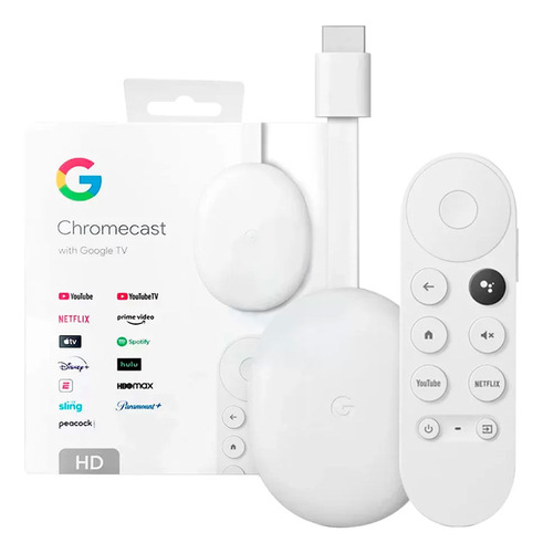 Google Chromecast 4ta Gen Hd Google Tv Control De Voz