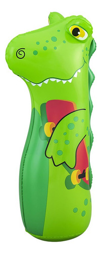Costal De Box Inflable Punching Bag Infantil Animales 3 Color Celeste