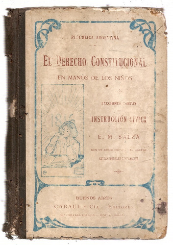 El Derecho Constitucional En Manos Niños Salza Cabaut 1906