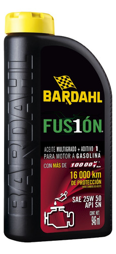 Aceite Fusión 16,000 Km Alto Km, 25w50 Sn, 946ml 12 Piezas