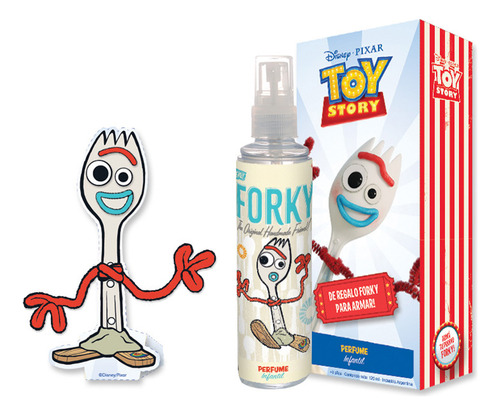 Perfume Infantil Toy Story 120ml Con Forky Para Armar