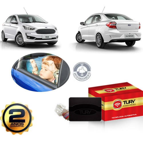 Imagem 1 de 6 de Módulo Subida Vidro Tury Novo Ford Ka 19