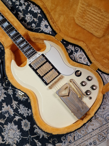 Gibson Custom Shop Sg Les Paul 1961 60th Anniversary Destro Polaris White Ébano (Usado)
