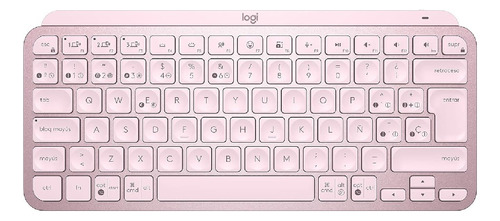 Teclado Logitech Mx Keys Mini Multi-device Bt Iluminado Rosa