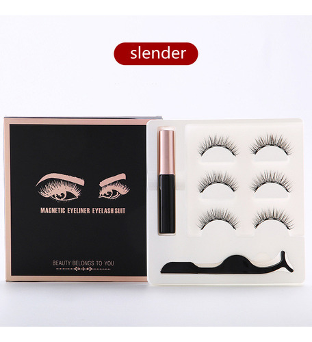 X Set De Delineador De Ojos Magnético Para Pestañas, Con