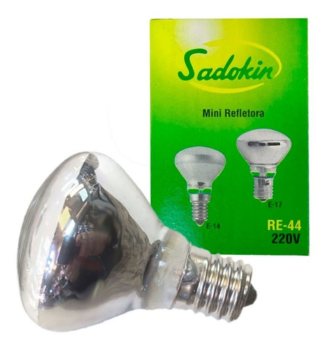 Imagem 2 de 7 de Lâmpada Incandescente Re44 25w 127v E17 Luminária Bolha 2 Pç