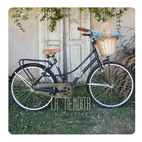 Bicicleta Vintage Dama R26 Deluxe Premium Con Canasto Mimbre