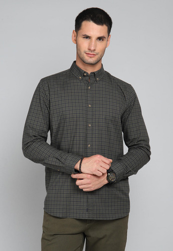 Camisa Cuadros Spandex Arrow Cm31040ve