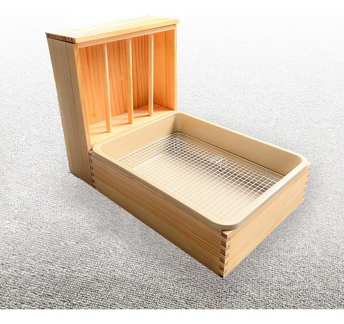 W Comedero De Heno De Madera Para Conejos, Pesebre De