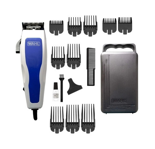Imagen 2 de 2 de Recortadora Wahl Complete Haircutting 17PC Kit 79420-200 blanca y azul