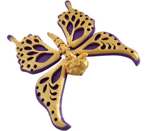 Mariposa Articulada Bicolor Flexible Souvenir Impresion 3d 