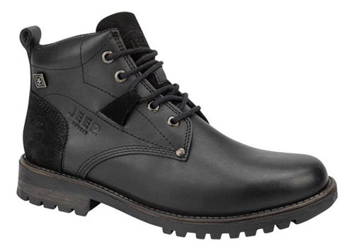 Bota Casual De Caballero  Jeep 0156 Color Negro