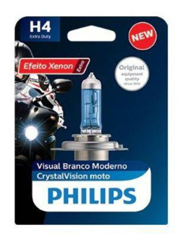 Lâmpada  Philips Farol Moto H4 Crystal Vision 35/35w 