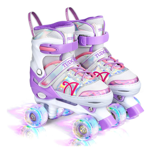 Patines Ajustables Con Ruedas Iluminadas Para Niñas Y Adoles