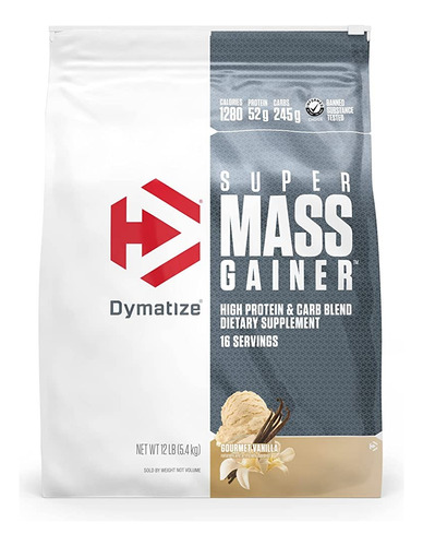 Super Mass Gainer 12lb Ganador De Peso Dymatize Tienda Fisic