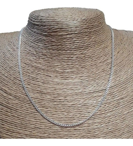 Cadena Collar Mujer Plata 925 Groumet 50cm 0.4 Hilo