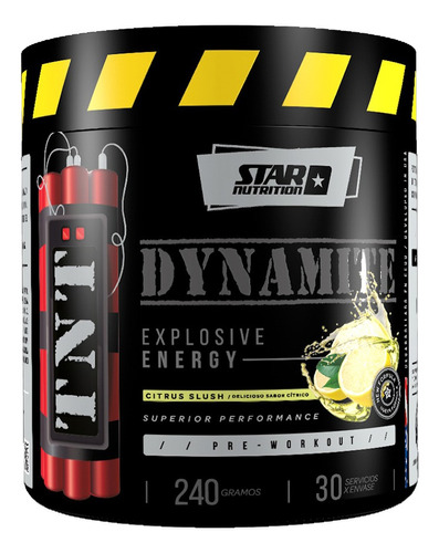 Tnt Dynamite Pre Entreno Star Nutrition X240g - Citrus Slush