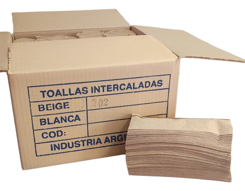 Toalla Intercalada Beige Caja X1000