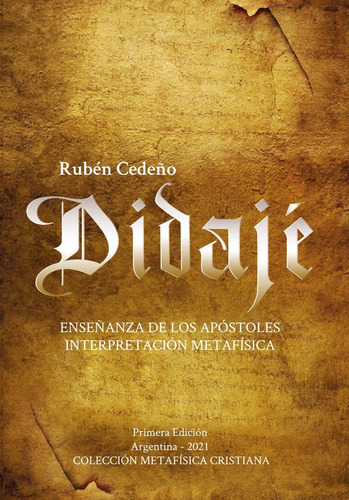 Libro Didajé, Rubén Cedeño.