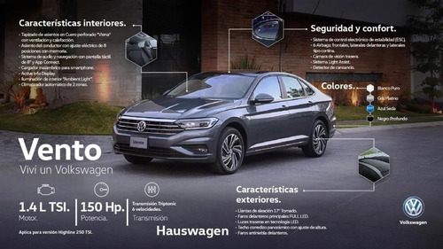 Imagen 14 de 14 de Volkswagen Vento 1.4 Tsi 250 At Entrega Inmediata!!! Do