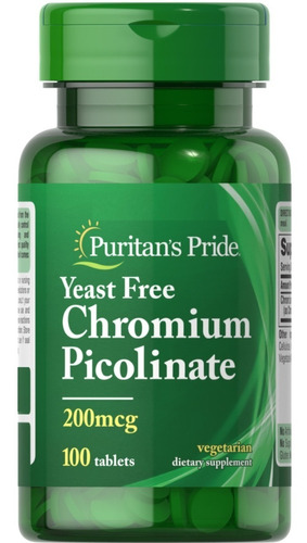 Puritan's Pride | Chromium Picolinate Yeast Free | 100 Tabs